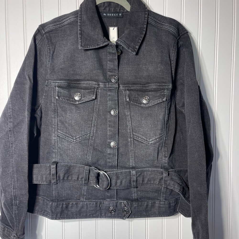 Soncy Trucker Jacket sz 1 (14/16) NWT